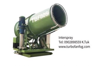  TURBO FAN FOG สำหรับงานลดฝุ่นขนาดเล็กในอากาศ ลดควัน