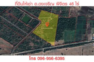 ให้เช่า ที่ดินเปล่า 46 ไร่ ต.วังงิ้ว อ.ดงเจริญ จ.พิจิตร 