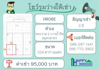 โชว์รูมสำเร็จรูปให้เช่า พระราม2 ขนาด 324 ตร.ม.