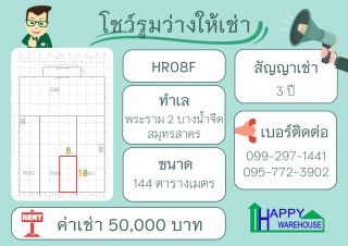 โชว์รูมสำเร็จรูปให้เช่า พระราม2 ขนาด 144 ตร.ม.