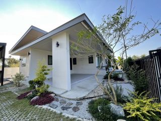 บ้านสไตล์โมเดิร์นชั้นเดียว  สร้างใหม่ พร้อมที่ดิน 100 ตรว.  #โซนสันกำแพง พร้อมของแถมมากมาย 