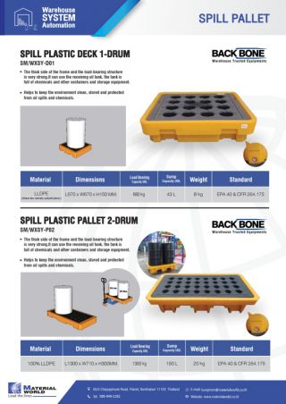 พาเลทวางถังสารเคมี Spill Pallet