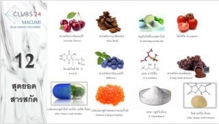 คอลลาเจน ผลิตภัณฑ์เสริมอาหาร Clubs24 Macumi Collagen