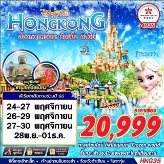 🌈HKG35 Hongkong Nongping Disneyland BY HX 4D2N