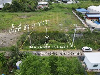 ขายที่ดิน พัฒนาการ96 เหมาะกับสร้างบ้าน โฮมออฟฟิศ 83 ตรว. เข้าออกได้หลายทาง อ่อนนุช66, อ่อนนุช70/1, พัฒนาการ96 ใกล้สวนหลวงร.9
