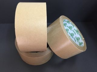 กระดาษกาวในตัว kraft tape เทปปิดกล่อง เทปเนื้อกระดาษ