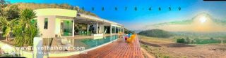 Big Private House- Pool Villa with land for sale on the mountain range, Pranburi District, Soi Wang Phong 43, total area 1 rai.