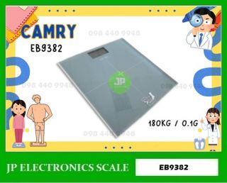 เครื่องชั่งน้ำหนักคน 180kg ค่าละเอียด 100g ยี่ห้อ CAMRY รุ่น EB9382