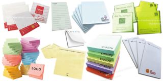 รับผลิตโพสต์อิทพร้อมสกรีนโลโก้ สั่งทำ Post It พิมพ์ชื่อบริษัท ชุดสมุดโน้ตโพสอิทมีหน้าปก กระดาษโน้ตกาวในตัว ไดคัทตัดเป็นรูปต่างๆ