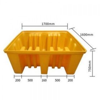 พาเลทรองถังสารเคมี IBC Spill Plastic Pallet