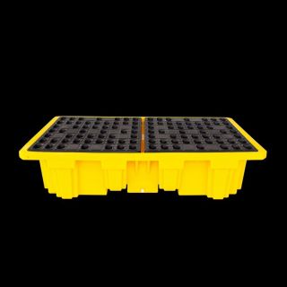Double IBC Spill Pallet พาเลทรองรับสารเคมีสำหรับถัง IBC 2 ถัง