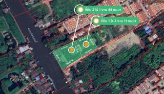 ขายที่ดิน บางกรวย ไทรน้อย ที่ดินติดริมน้ำ ทำเลดี เดินทางสะดวก 