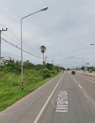 ขายที่ดิน 15 ไร่ ติดถนนเพชรเกษม  เยี่ยงโรบินสัน  จ.เพชรบุรี ที่ดินตรงข้ามปั๊มเชลล์