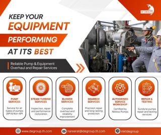 บริการ Overhaul & Repair Services ปั๊มและเครื่องจักรโรงงานอุตสาหกรรม