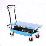 LIFT TABLE โต๊ะปรับระดับพร้อมล้อ ระบบแมนนวน  เหมาะสำหรับย้ายสินค้าและยกขึ้นที่สูง รับน้ำหนัก 800 กิโลกรัม
