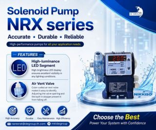 Nikkiso NRX Series Solenoid Pump ยกระดับประสิทธิภาพการทำงาน ด้วยปั๊มคุณภาพสูง ที่ตอบโจทย์ทั้งความแม่นยำ ความทนทาน และการดูแลรักษาง่าย