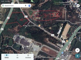 ขายที่ดินเปล่าติดถนนเลี่ยงเมืองตรังด้านใต้ฝั่งตะวันตก ตำบลควนปริง อำเภอเมือง จังหวัดตรัง