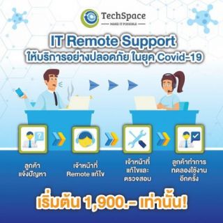 Techspace บริการดูแลระบบคอมพิวเตอร์ บริการ IT Outsource ครบวงจร โดยทีมงานมืออาชีพ